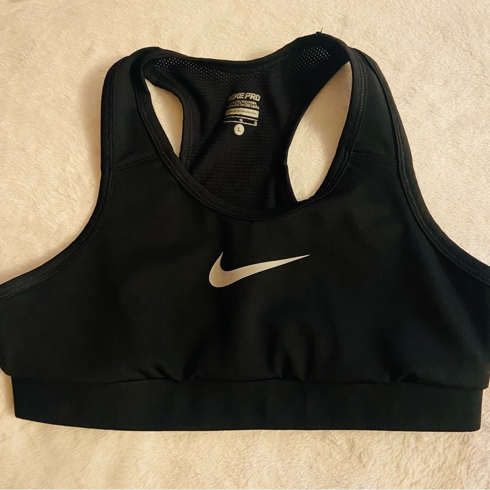 Nike Pro Sports Bra Dri Fit Juniors Large  EUC